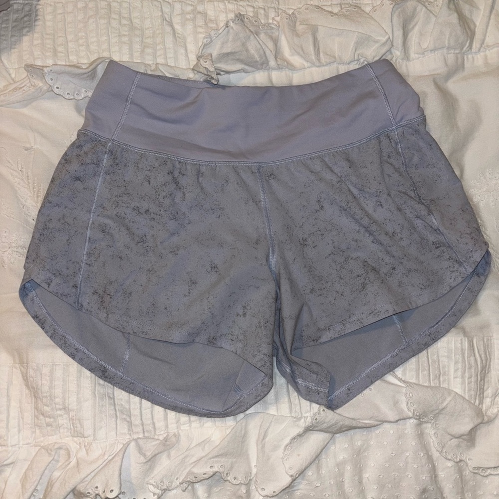 lululemon speed up Heathered Blue Athletic Shorts
